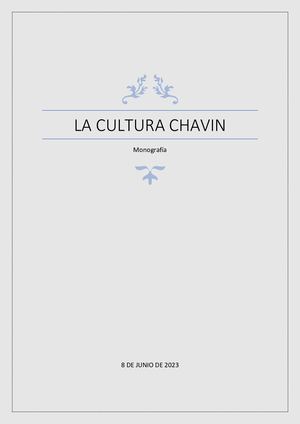 La Cultura Chavin
