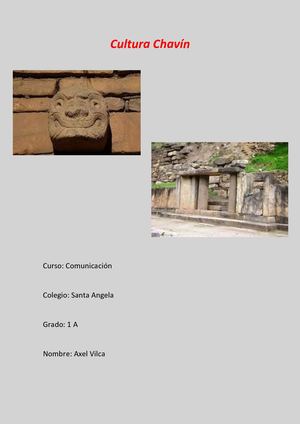 Cultura Chavín De Axel