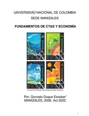 Fundamentos de CT&S y Economía.