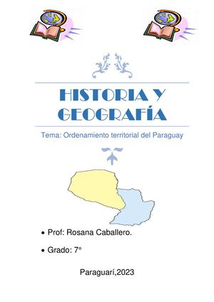 Ordenamiento territorial del Paraguay