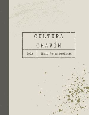 Monografía Cultura Chavín