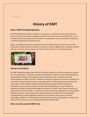 Dmt History
