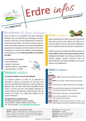 Erdre Infos 20 - juin 2023