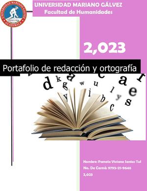 Portafolio Final De Redacción Y Ortografía