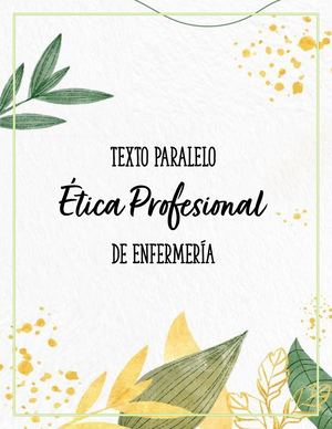Texto Paralelo Etica Profesional