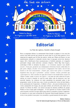 Bulletin St Joseph Juin 2023