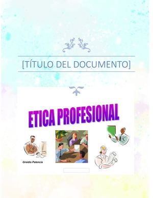 Texto Paralelo Etica Profesional