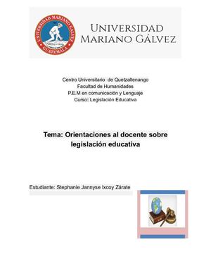 Legislación Educativa