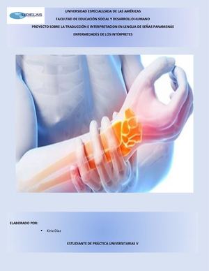 Proyecto # 3 Enfermedades de los Intérpretes