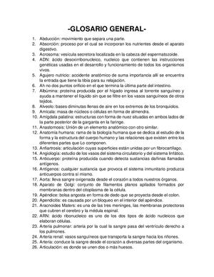 Glosario General