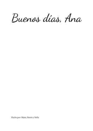 Buenos Días, Ana (1)