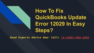 How To Fix Quick Books Update Error 12029 In Easy Steps