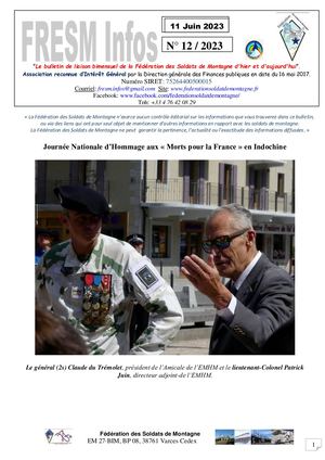 Fresm Infos n°12 du 11 Juin 2023