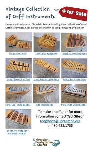 Orff Instruments For Sale