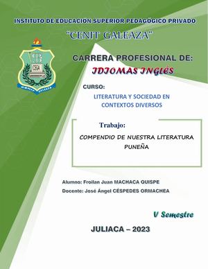 Compendio Literatura Puneña