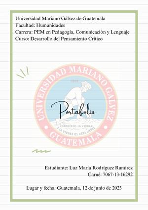 Desarrollo Del Pensamiento Crítico