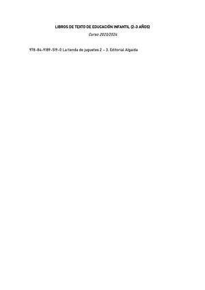 Libros De Texto Próximo Curso