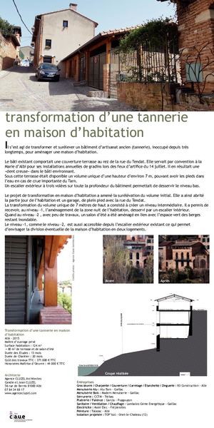 Tannerie transformée en habitation