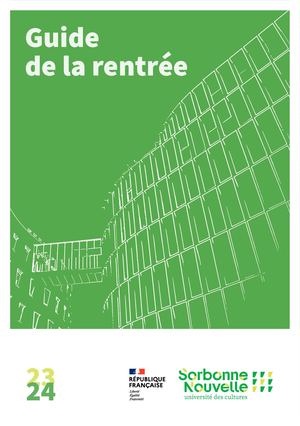 Guide rentrée USN 2023