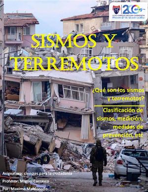 SISMOS Y TERREMOTOS