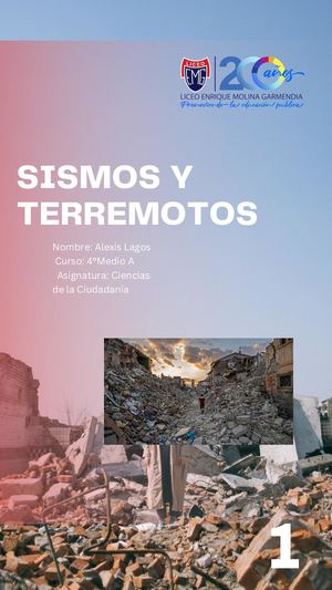 SISMOS Y TERREMOTOS