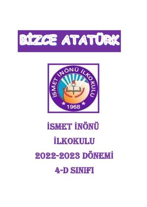 Bi̇zce Atatürk 4 D 2022 2023