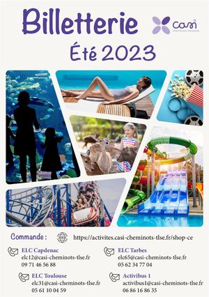 Brochure Billetterie Été 2023