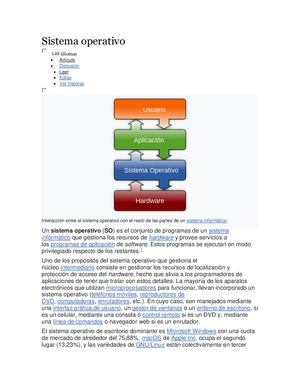 Sistema Operativo