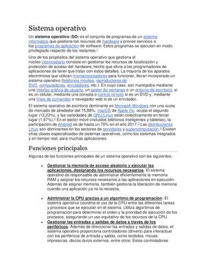 Sistema Operativo