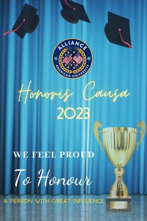 Honorary Doctorate at Alliance American University