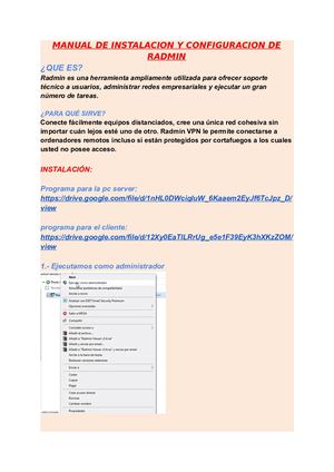 Manual Radmin