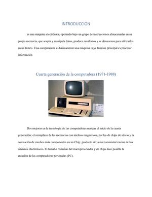 Cuarta Generación De La Computadora