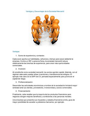Ventajas Y Desventajas De La Sociedad Mercantil