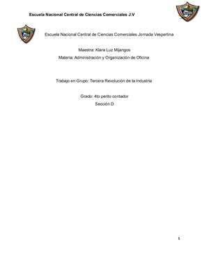 Tercera Revolución Industrial