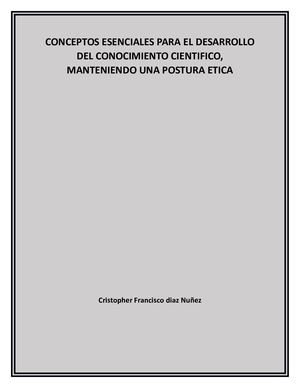 Conceptos Esenciales Para El Desarrollo Del Conocimiento Cientifico