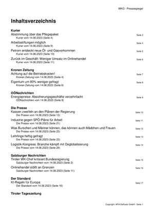 Pressespiegel 20230614