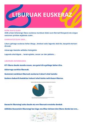 Liburuak euskaraz