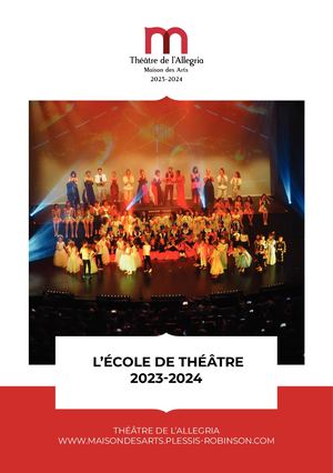 Depliant Théatre Cours 2023 2024