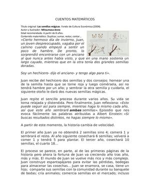 CUENTOS MATEMÁTICOS