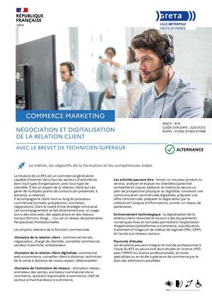 Glm Bts Negociation Et Digitalisation De La Relation Client Ndrc Alternance