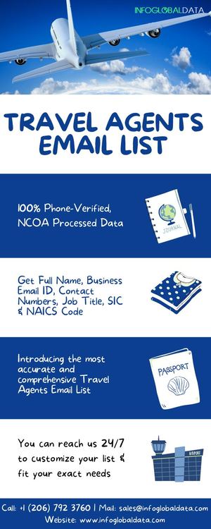 This Travel Agents Email List Can Bring You A Drastic Growth