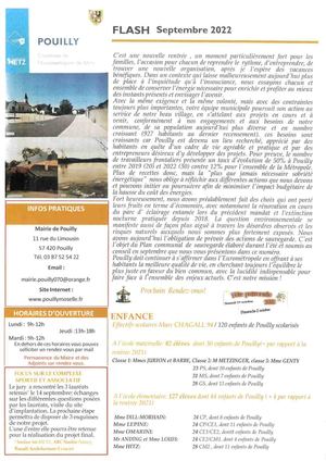 Flash Septembre 2022