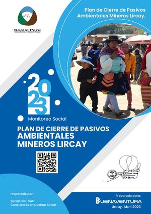Plan De Cierre De Pasivos Ambientales Mineros Lircay