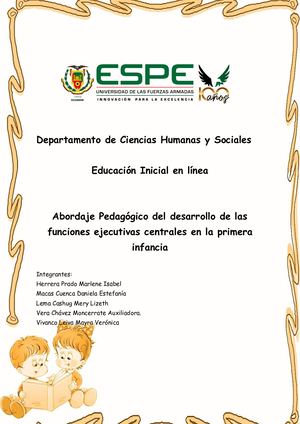 Alteraciones del Neurodesarrollo en la primera infancia, asociadas a la educación.