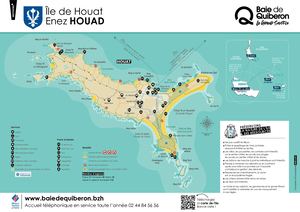 Carte de l'île de Houat 2023