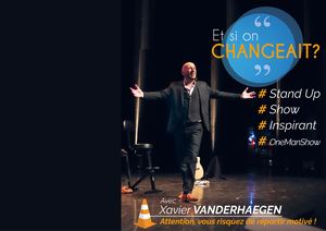 Affiche Pour Conference One Man Show Xavier Vanderhaegen