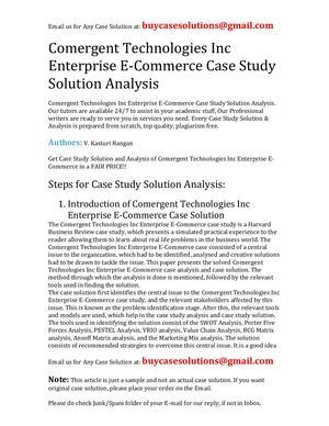 Calaméo - Comergent Technologies Inc Enterprise E Commerce Case Study ...