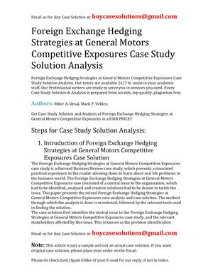 Calaméo - Foreign Exchange Hedging Strategies At General Motors ...