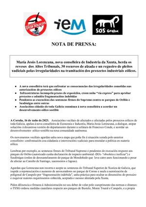 2023 06 16 Nota De Prensa A Coruña