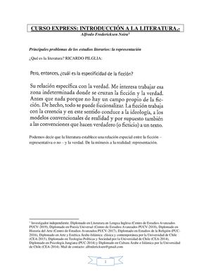 Curso Express Introducción A La Literatura Alfredo Fredericksen